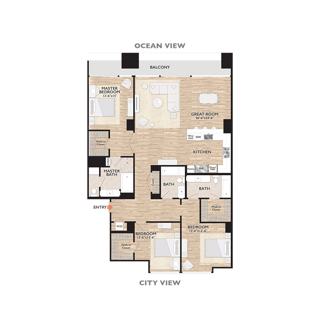 Penthouse C Floor Plan Diagram