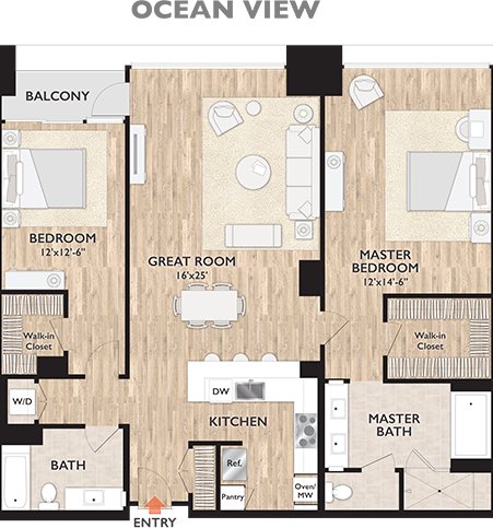 Penthouse B Floor Plan Diagram