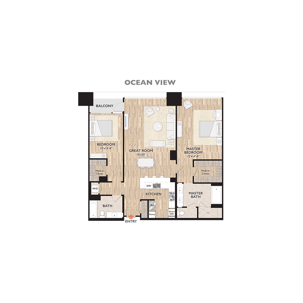 Penthouse B Floor Plan Diagram