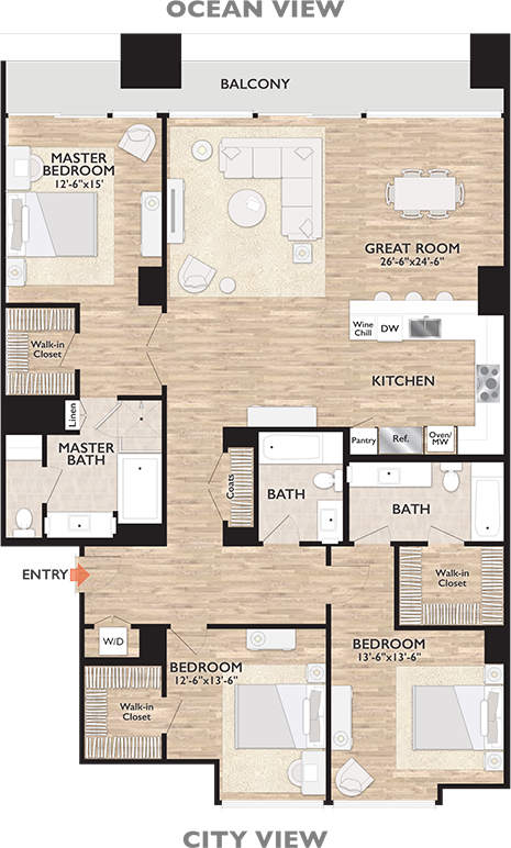 Penthouse C Floor Plan Diagram