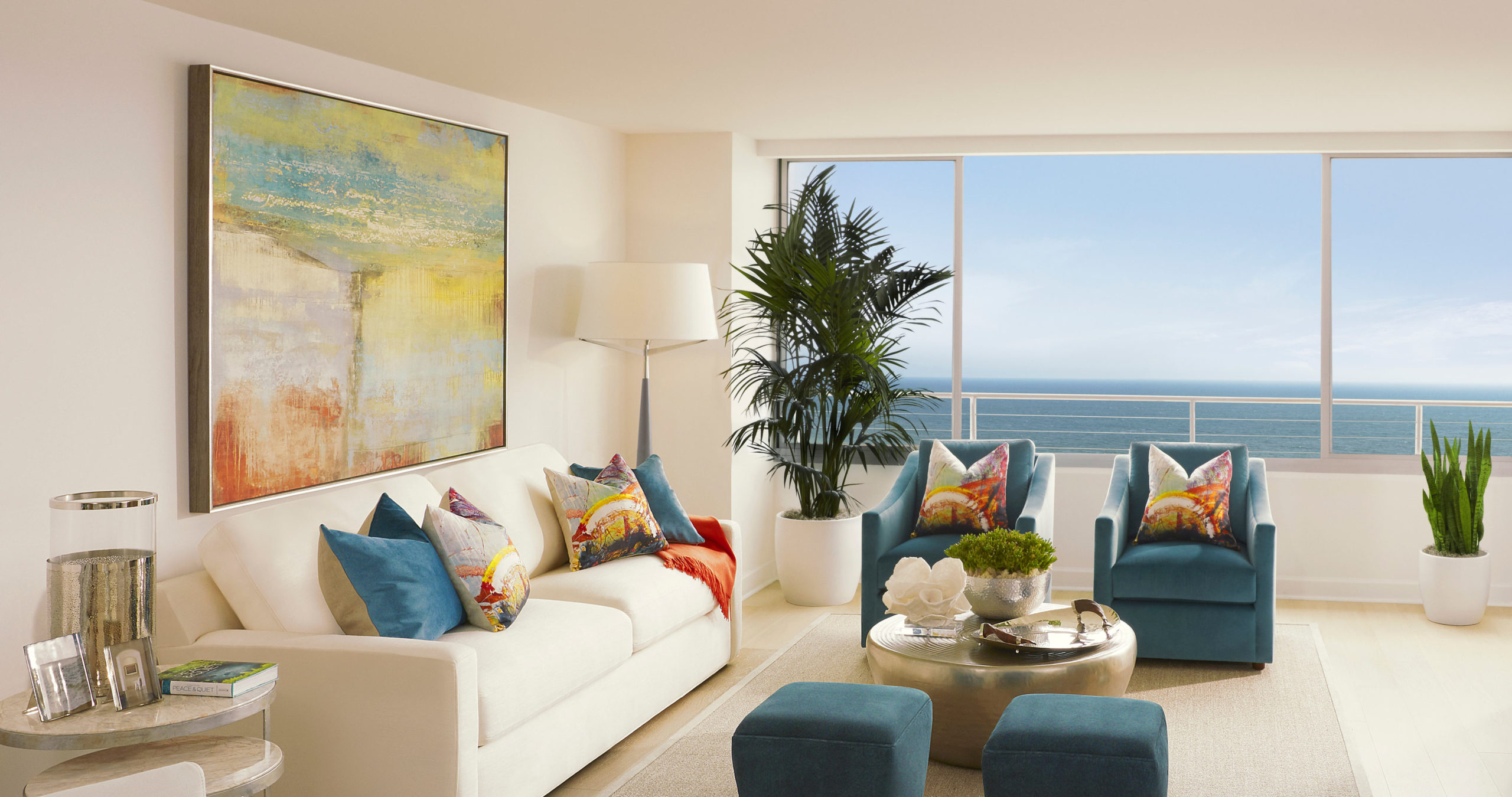 1221 Ocean Living Room with ocean in the background